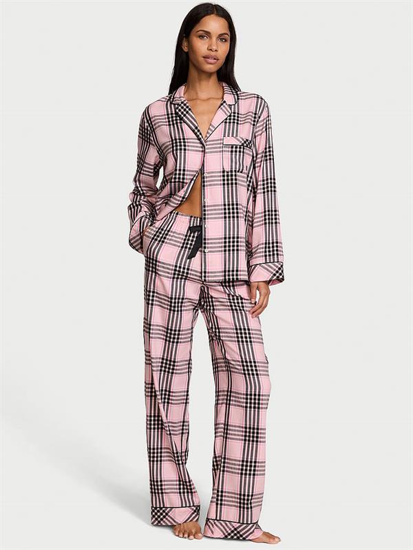 Flannel Uzun Pijama Takimi