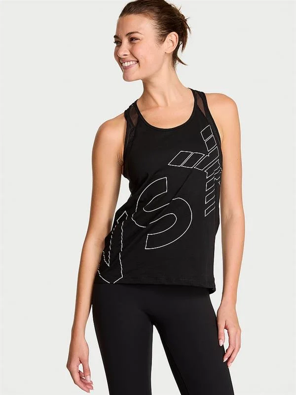 Vsx Pima Pamuklu Jersey Racerback Atlet ön görünüm
