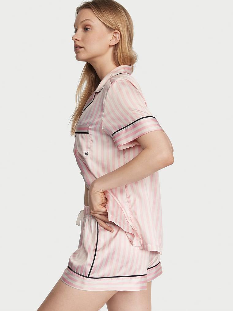 Saten Kısa Pijama Takimi arka görünümü