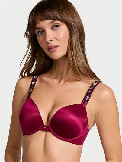 Işıltılı Askili Push Up Sütyen