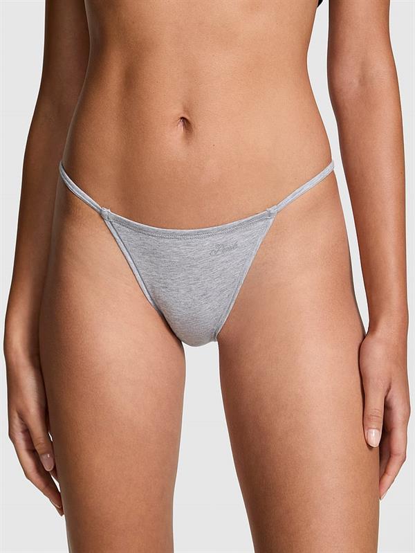 Pink Pamuklu Askili Bikini Kulot