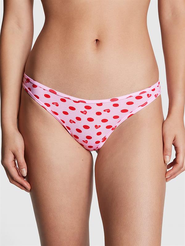 Pink Pamuklu Tanga Kulot
