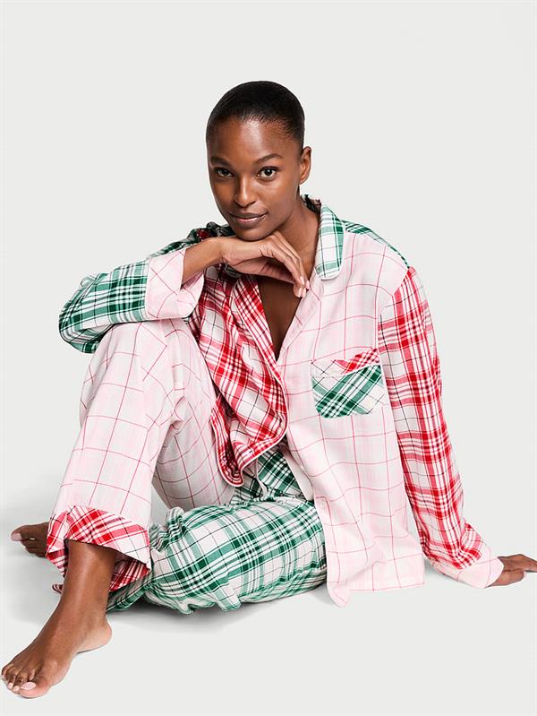 Flanel Uzun Pijama Takimi