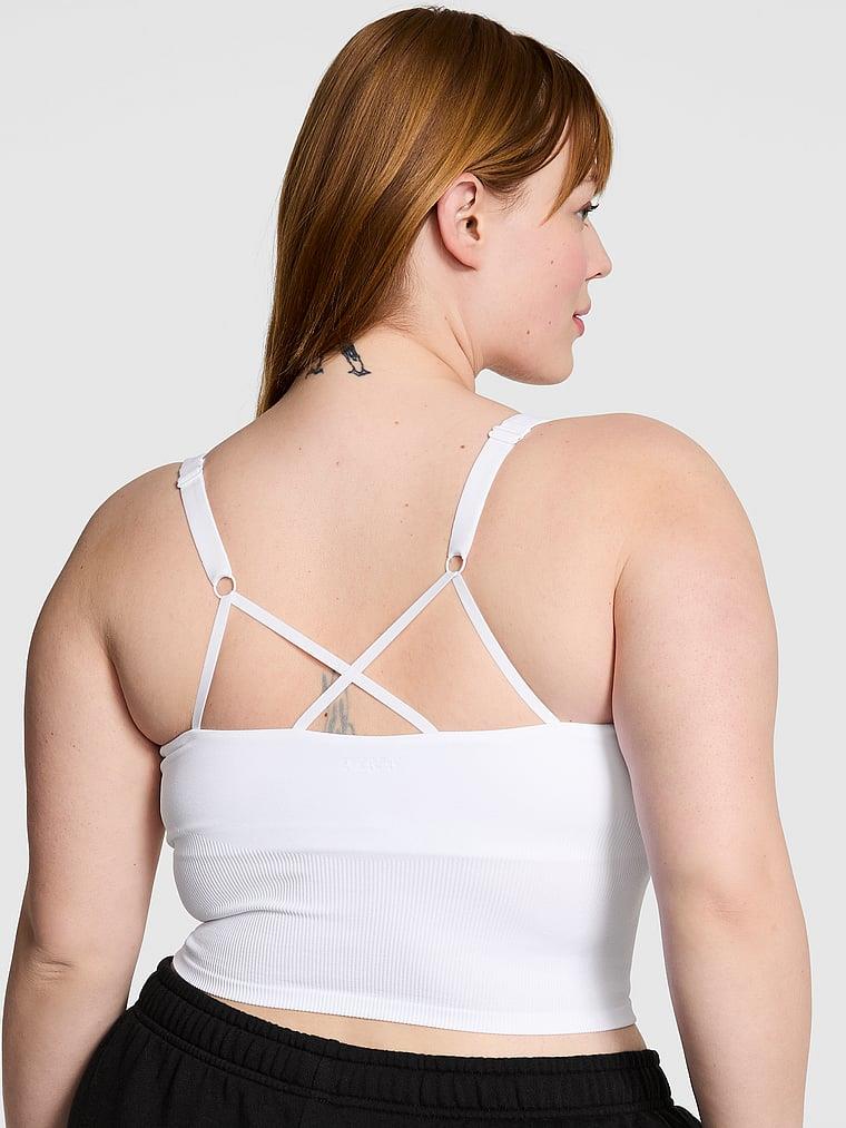 Pink Seamless Kalin Askili Atlet arka görünümü
