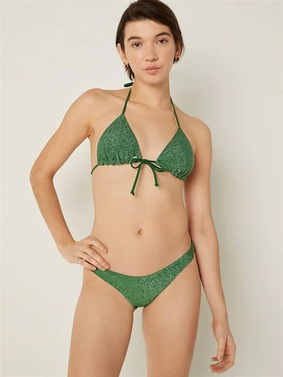 Victorias S Secret Pink Işıltılı Brazilian Bikini Alti ön görünüm