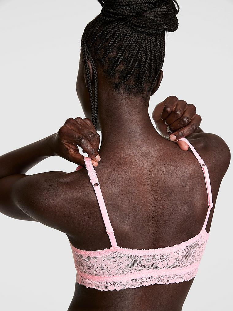 Pink Pink Wink Desteksiz Yuvarlak Yaka Bralet arka görünümü