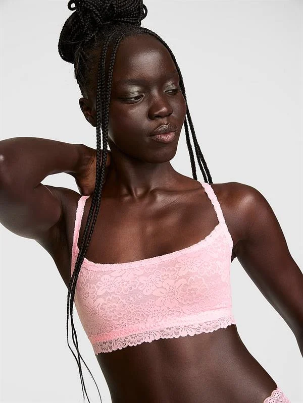 Pink Pink Wink Desteksiz Yuvarlak Yaka Bralet ön görünüm