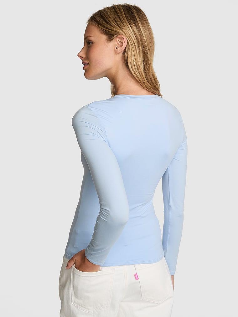 Pink Base Stretch Uzun Kollu Tisort arka görünümü