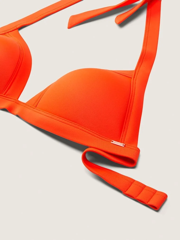Pink Push Up Ucgen Bikini Ustu arka görünüm