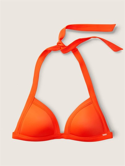 Pink Push Up Ucgen Bikini Ustu