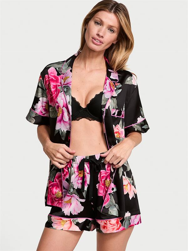 Saten Kısa Pijama Takimi
