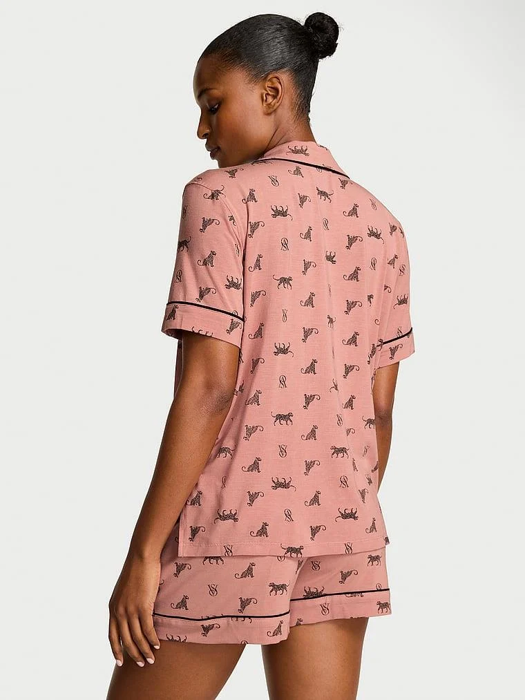 Modal Kısa Pijama Takimi arka görünüm