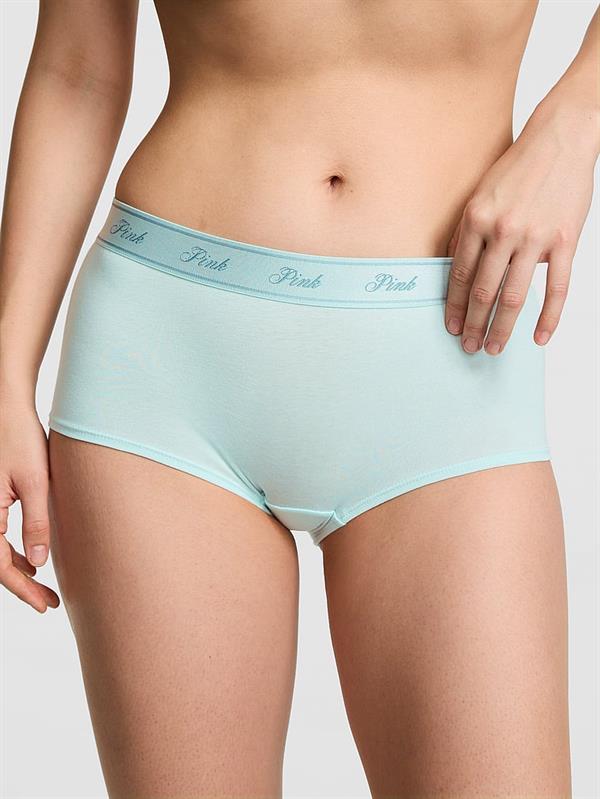 Pink Logolu Pamuklu Boyshort Kulot ön görünüm