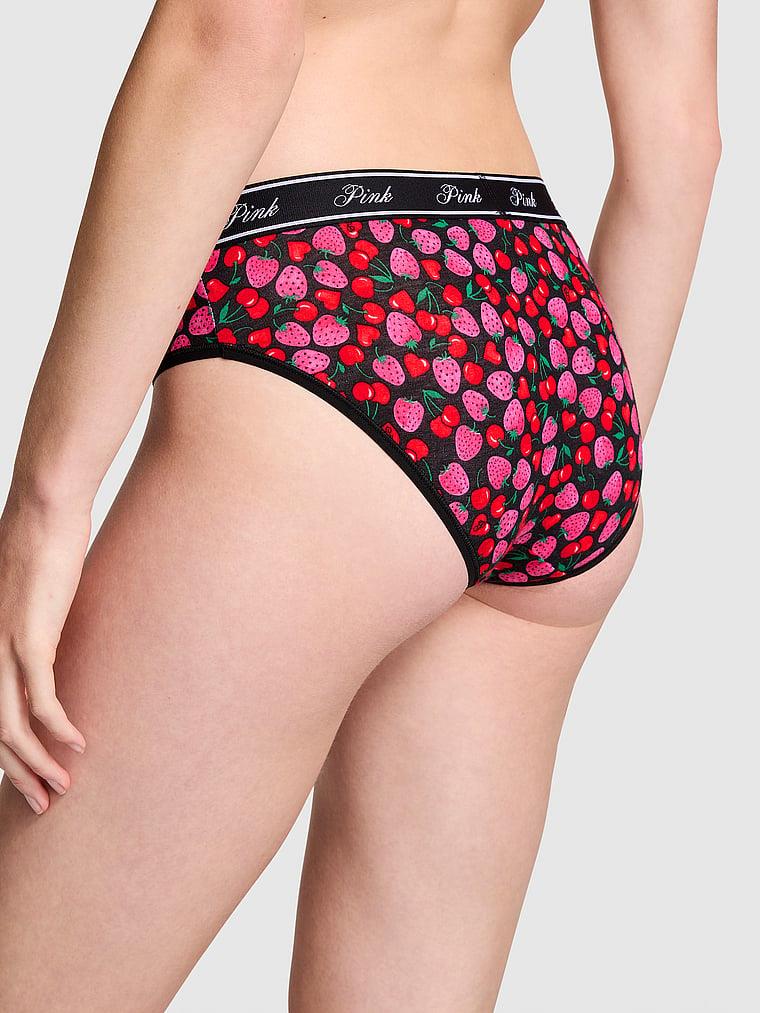 Pink Logolu Pamuklu Hiphugger Kulot arka görünümü