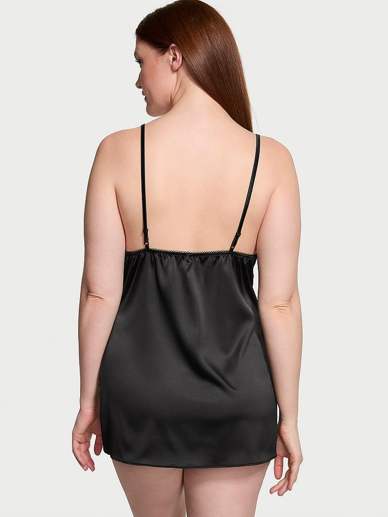 Tease Saten Dantelli Mini Gecelik arka görünümü