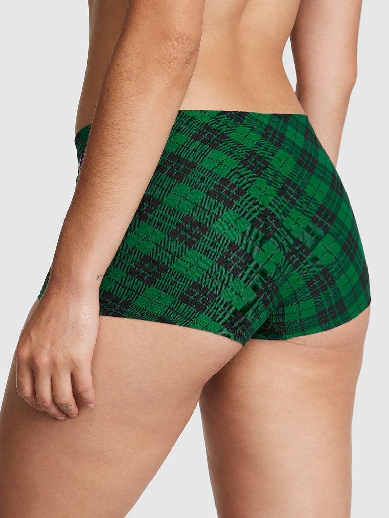 Pink Pamuklu Boyshort Kulot arka görünümü