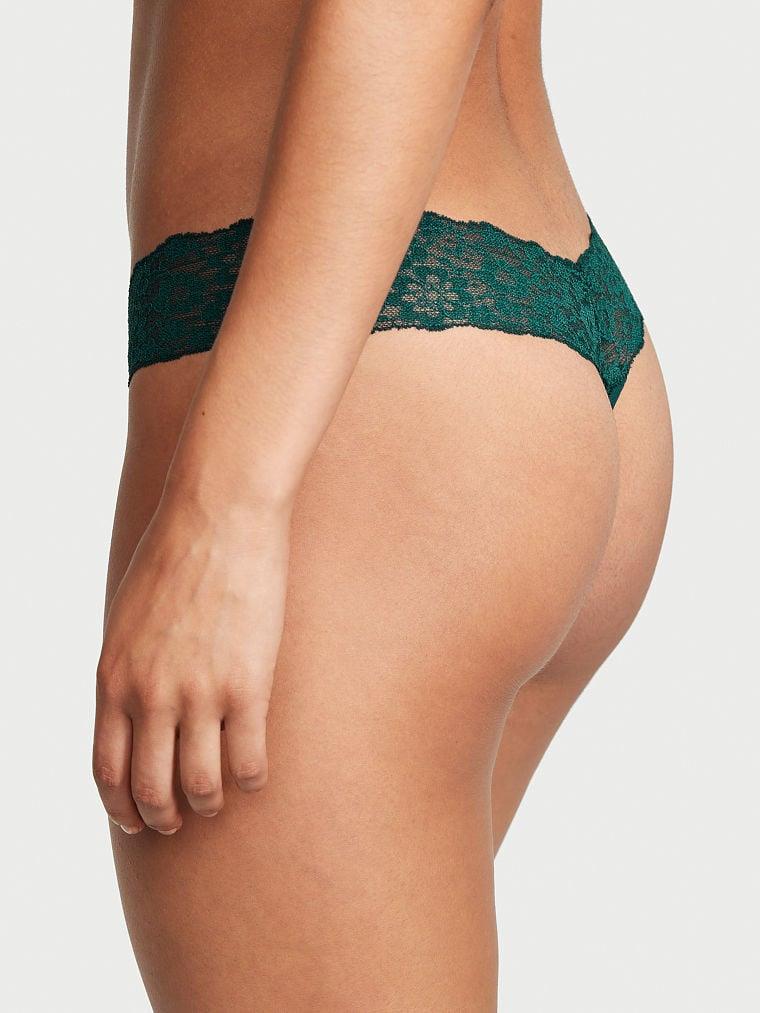 Posey Beli Dantelli Pamuklu Tanga arka görünümü