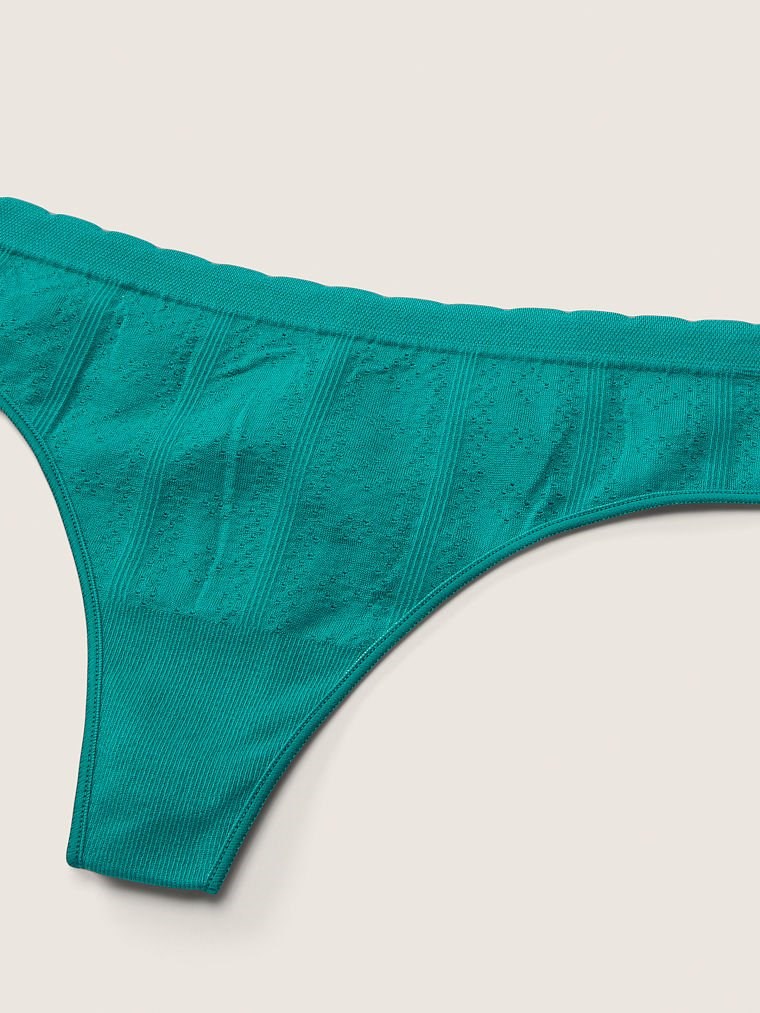 Pink Seamless Tanga Kulot arka görünümü