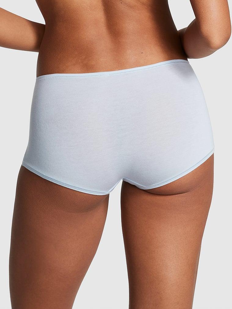 Pink Logolu Pamuklu Boyshort Kulot arka görünümü