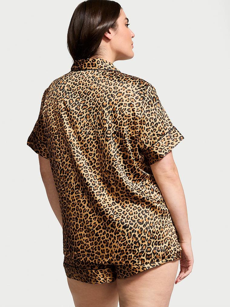 Saten Kısa Pijama Takimi arka görünümü