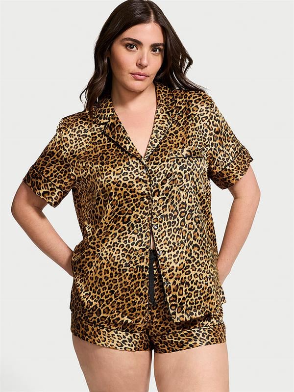 Saten Kısa Pijama Takimi