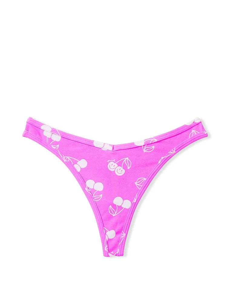 Pink Pamuklu Tanga arka görünüm
