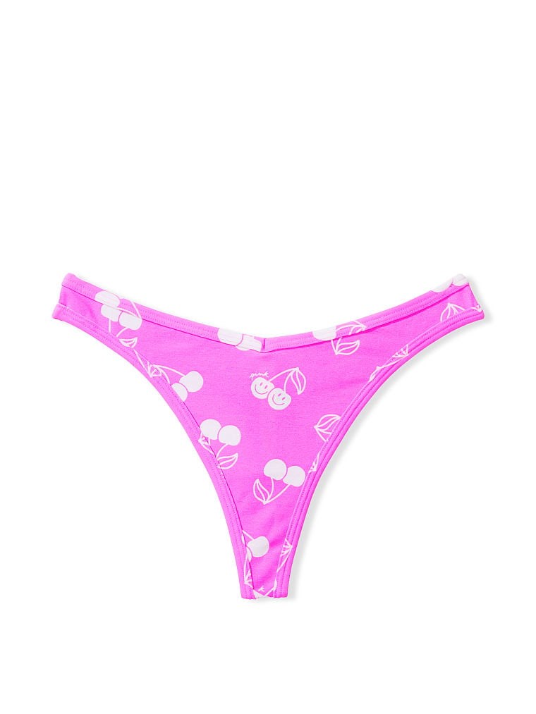 Pink Pamuklu Tanga arka görünümü