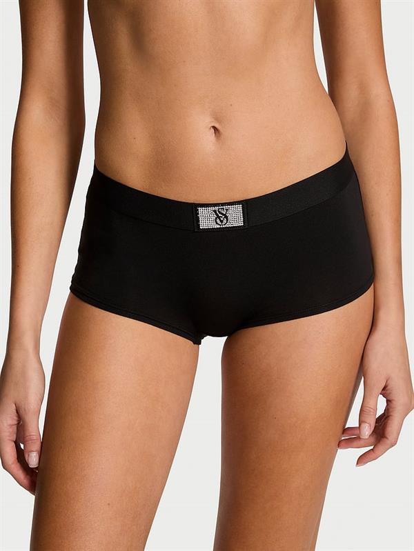 Işıltılı Logolu Boyshort Kulot