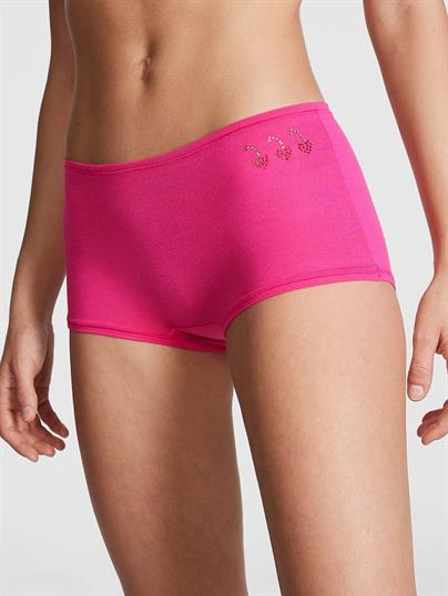 Pink Pamuklu Boyshort Kulot ön görünüm