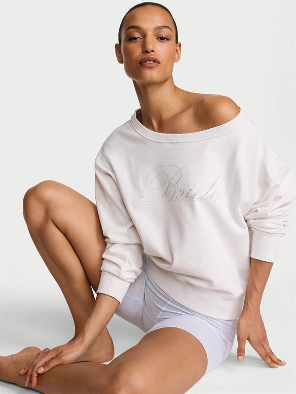 Bridal Kayik Yaka Sweatshirt ön görünüm