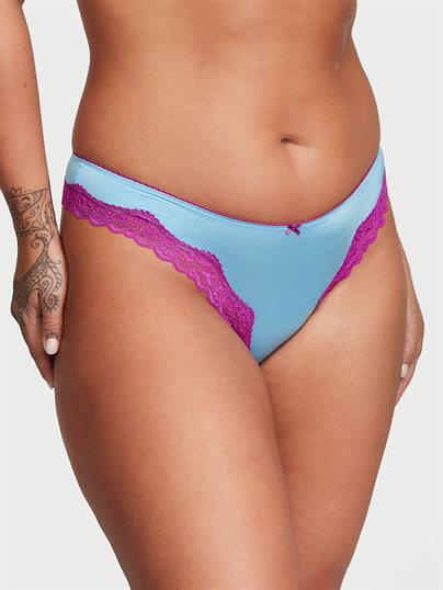 Fun Flirty Dantelli Derin Bacak Kesimli Scoop Tanga