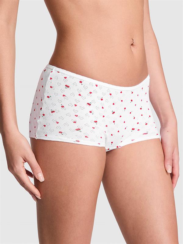 Pink Pamuklu Boyshort Kulot ön görünüm