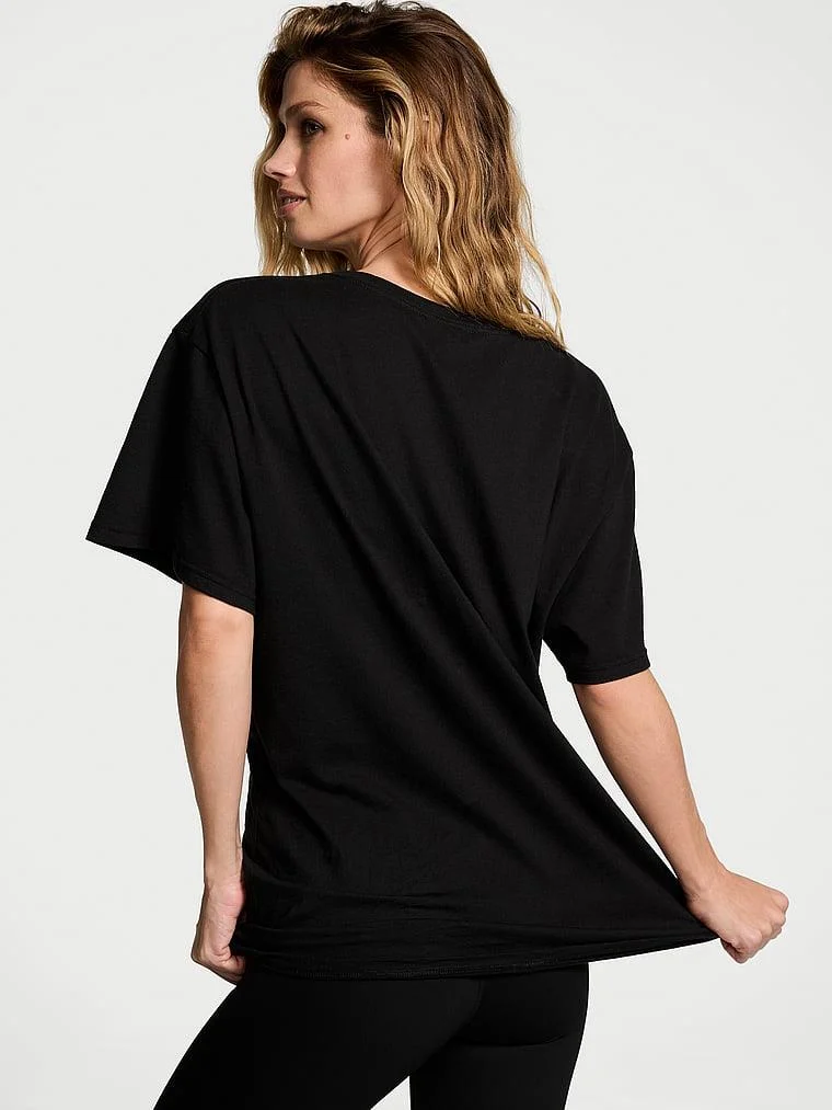 Victorias Secret Fashion Show 24 Oversize Pamuklu Tisort arka görünüm