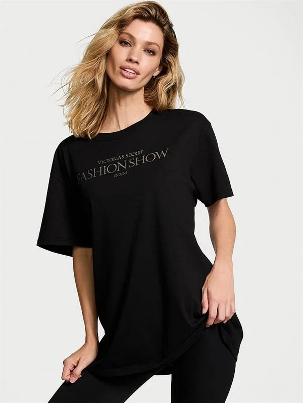 Victorias Secret Fashion Show 24 Oversize Pamuklu Tisort