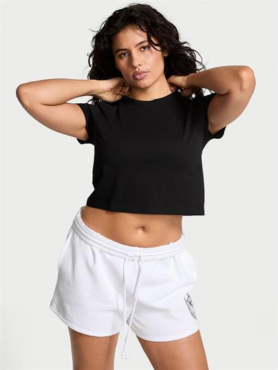 Pink Heritage Pamuklu Crop Tisort