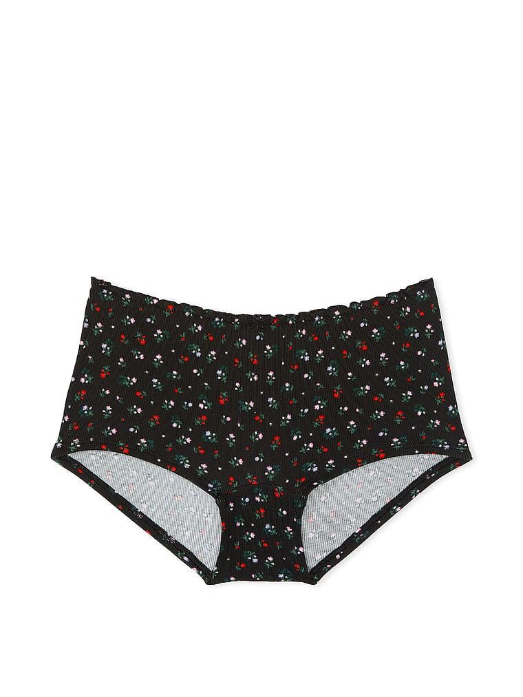 Pink Pamuklu Arkadan Baglamali Boyshort Kulot arka görünüm