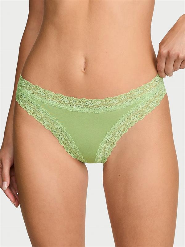 Dantelli Pamuklu Bikini Kulot ön görünüm