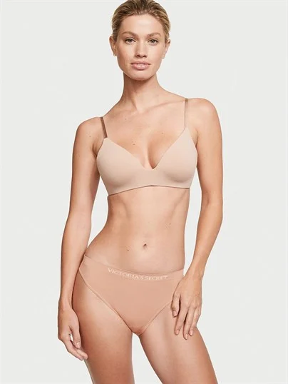 Victorias Secret Bare Seamless Logo Bikini Kulot ön görünüm
