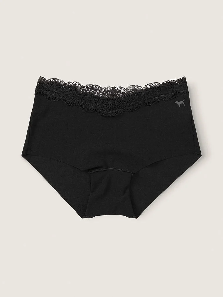 Pink Dantel Detayli Lazer Kesim Boyshort Kulot arka görünüm
