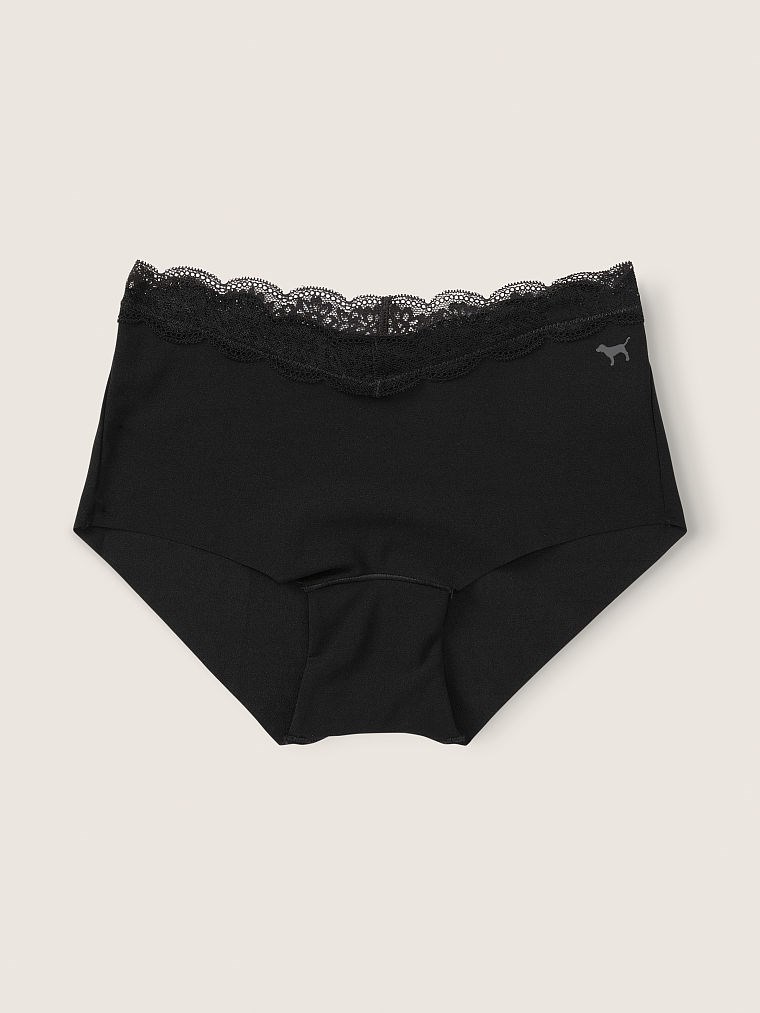 Pink Dantel Detayli Lazer Kesim Boyshort Kulot arka görünümü