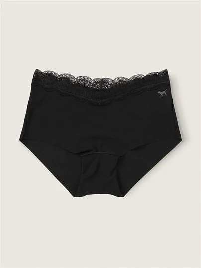 Pink Dantel Detayli Lazer Kesim Boyshort Kulot