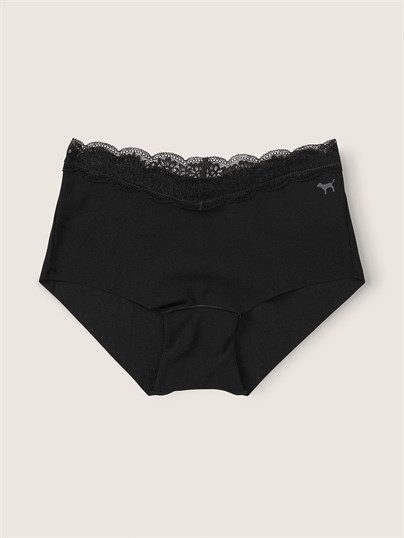 Pink Dantel Detayli Lazer Kesim Boyshort Kulot