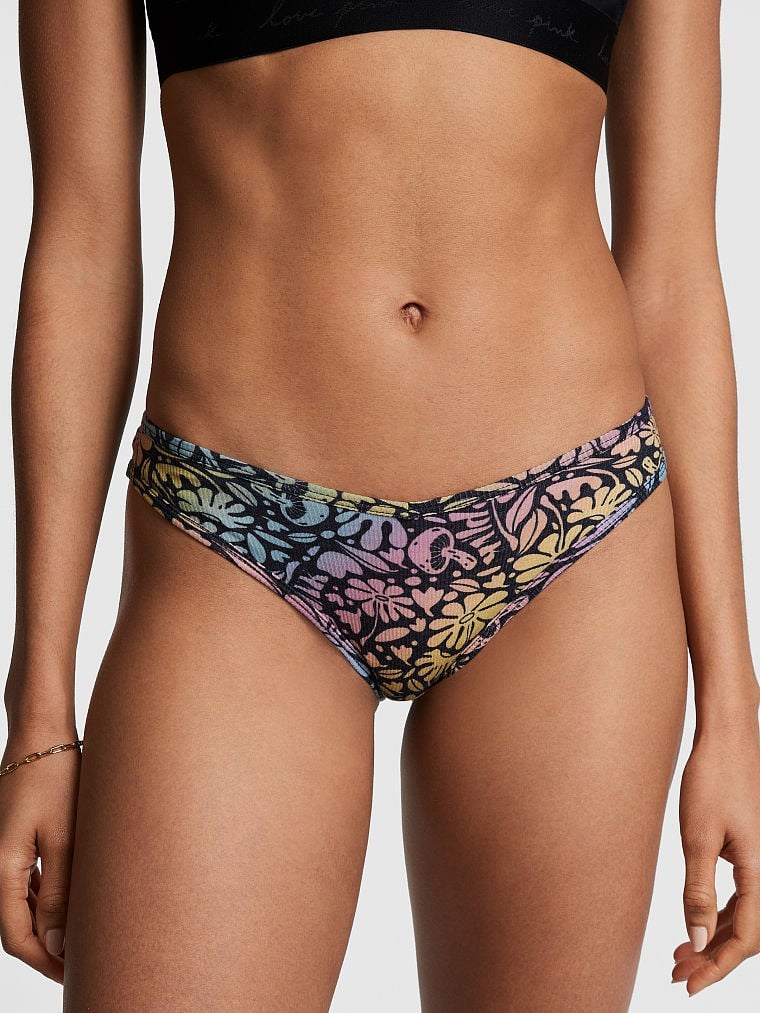 Pink Pamuklu Bikini Kulot arka görünümü