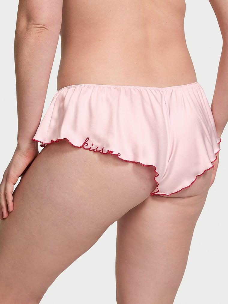 Saten Flutter Cheeky Kulot arka görünümü