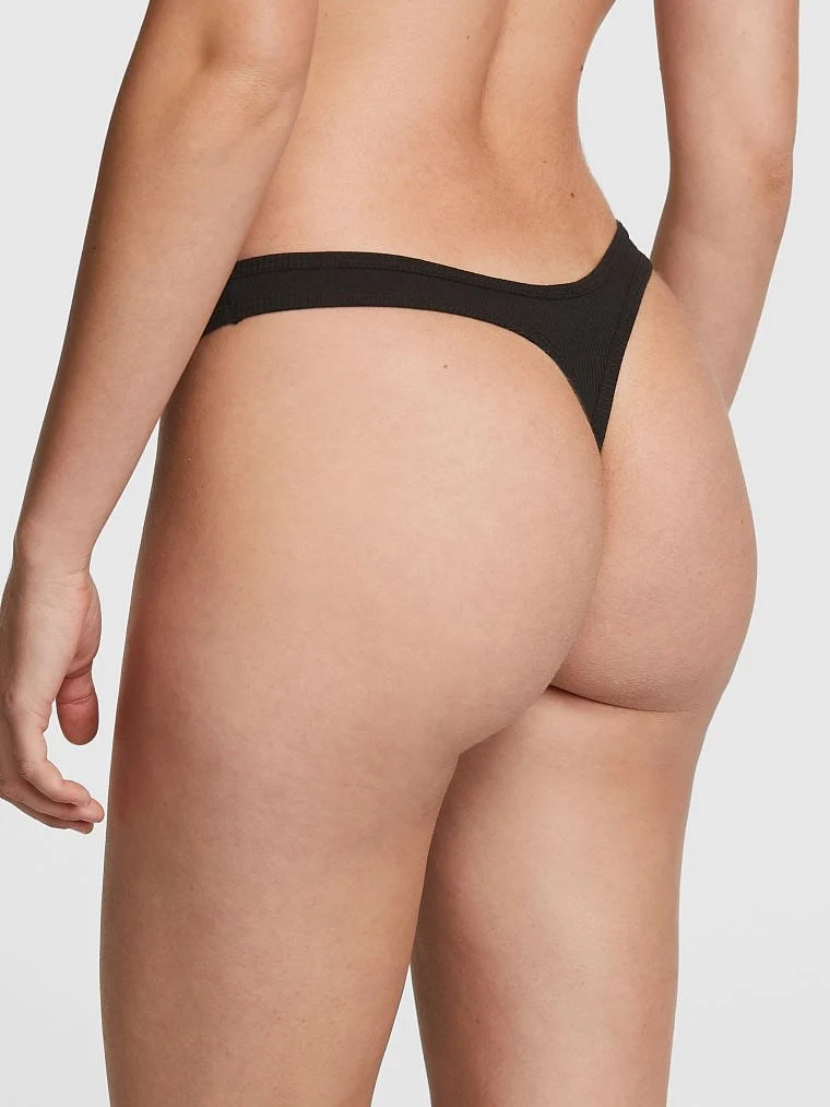 Pink Pamuklu Tanga arka görünüm