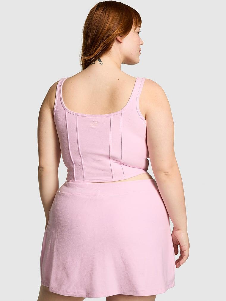 Pink The Cinched Piqu%C3%A9 Bustiyer arka görünümü
