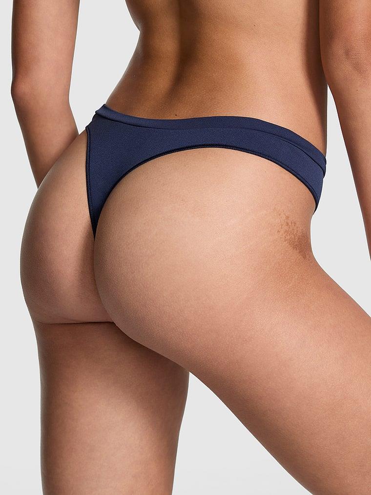 Pink Seamless Derin Bacak Kesim Tanga arka görünüm