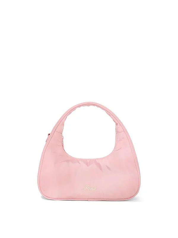 Pink Mini Hobo Çanta ön görünüm