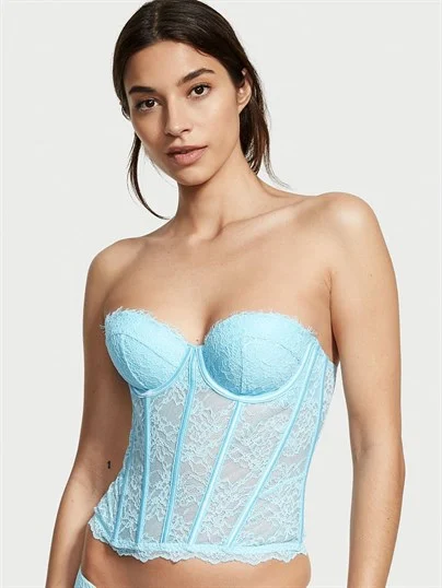 Dantelli Push Up Bustiyer ön görünüm