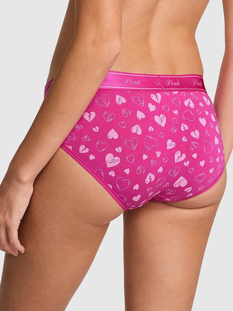 Pink Logolu Pamuklu Hiphugger Kulot arka görünümü